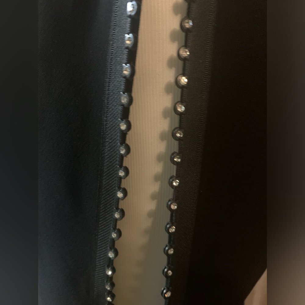 NWT S.L. fashions rhinestone studded zipper sheath dress‎ - Picture 3 of 12
